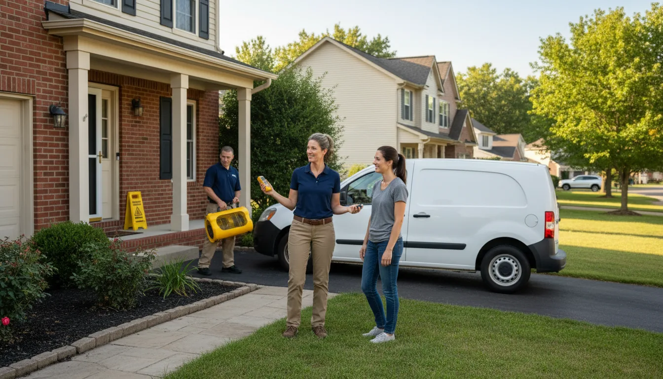 Residential water damage restoration in Garden City, ID